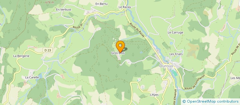 localisation de l'entreprise SCI LE CHATEAU DE GROS BOIS  DEUX-GROSNES