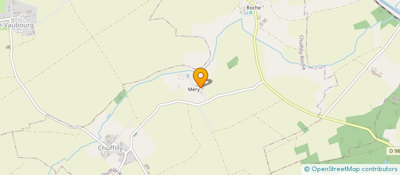 localisation de l'entreprise SCI LE CHATEAU DE MERY  CHUFFILLY-ROCHE