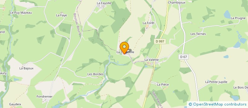 localisation de l'entreprise SCI LE CHATEAU DE MONTFLOUR à BOUSSAC