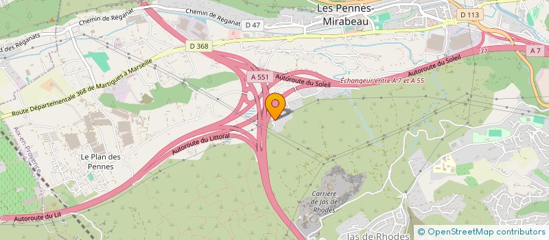 localisation de l'entreprise SCI LE CHATEAU DE ROUMIZIERE à LES PENNES-MIRABEAU