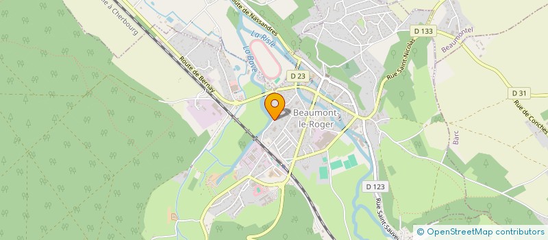 localisation de l'entreprise SCI LE CHATEAU DES AIEULS  BEAUMONT-LE-ROGER