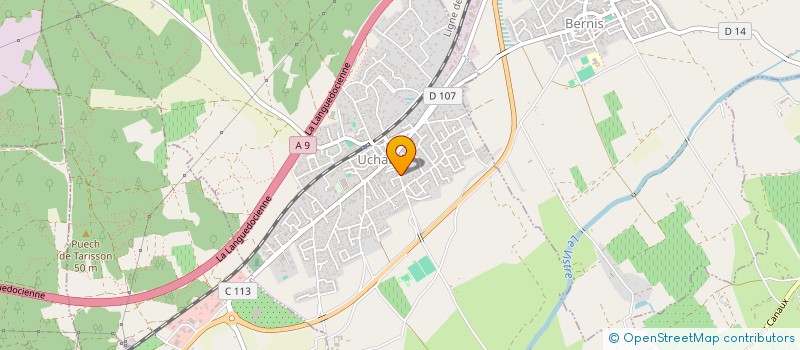 localisation de l'entreprise SCI LE CHATEAU DU MASLAURENT  UCHAUD