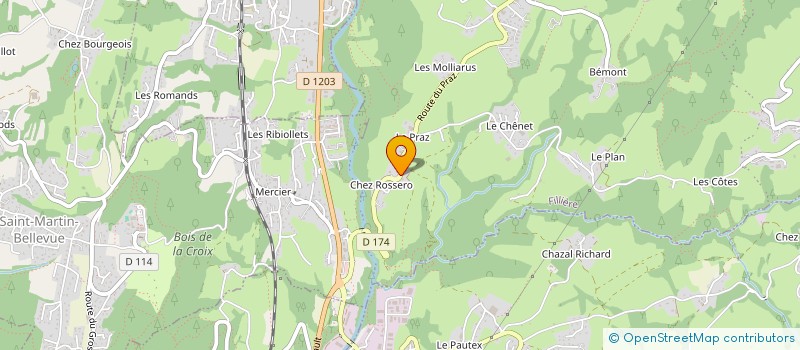 localisation de l'entreprise SCI LE CHATEAU DU PRAZ  FILLIERE