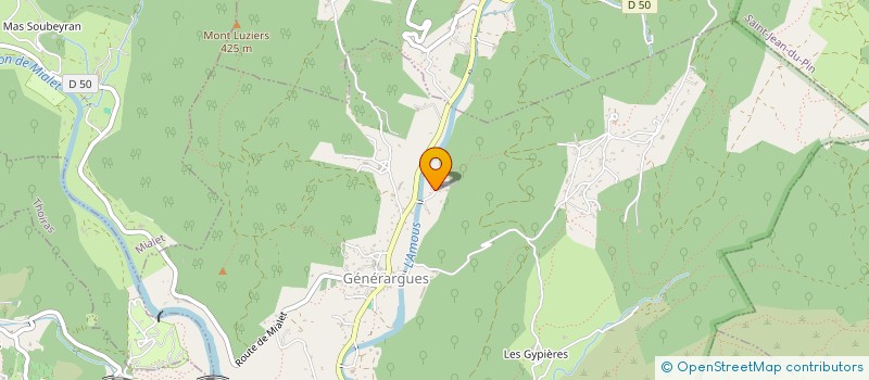 localisation de l'entreprise SCI LE CHATEAU EN PRAIRIE  GENERARGUES