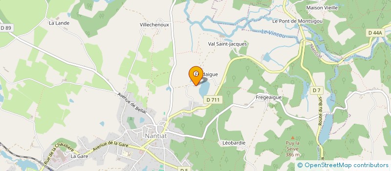 localisation de l'entreprise SCI LE CHATEAU MOULIN  THOURON