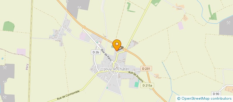 localisation de l'entreprise SCI LE CHATEL à JOUY-LE-CHATEL
