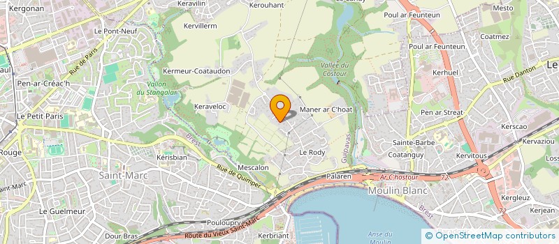 localisation de l'entreprise SCI LE CHATEL  GUIPAVAS