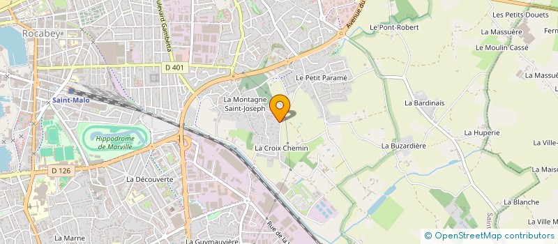 localisation de l'entreprise SCI LE CHATEL  SAINT-MALO