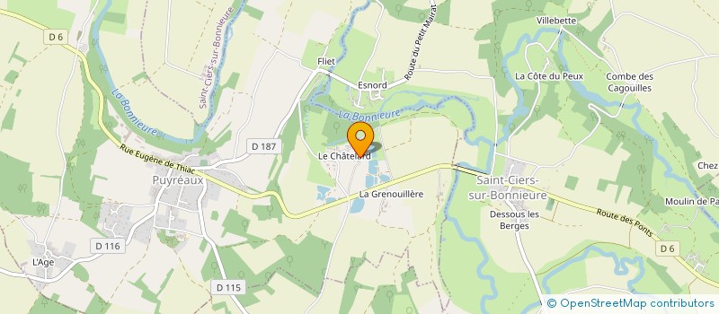 localisation de l'entreprise SCI LE CHATELARD à PUYREAUX