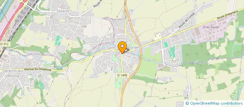 localisation de l'entreprise SCI LE CHATELET  SAINT-SYMPHORIEN-D'OZON