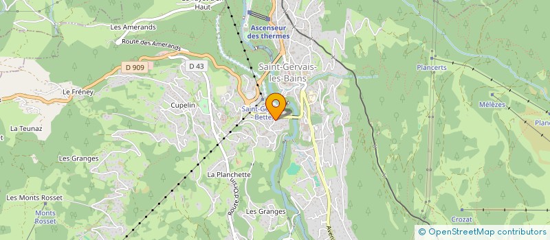 localisation de l'entreprise SCI LE CHATELET  SAINT-GERVAIS-LES-BAINS