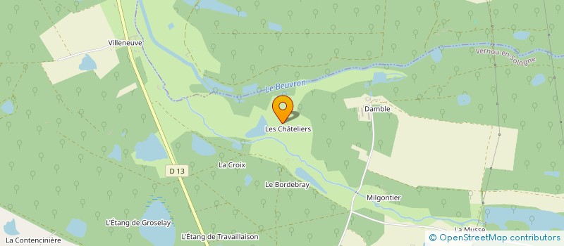 localisation de l'entreprise SCI LE CHATELIER  SOINGS EN SOLOGNE