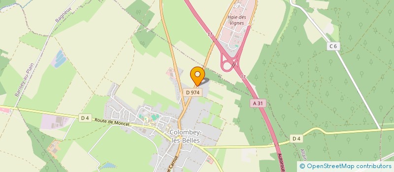 localisation de l'entreprise SCI LE CHATON  COLOMBEY-LES-BELLES