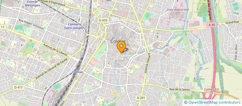 localisation de l'entreprise SCI LE CHAUDRON  COLMAR