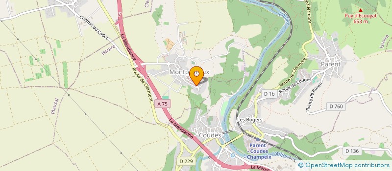 localisation de l'entreprise SCI LE CHAUME  MONTPEYROUX