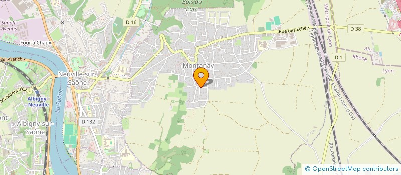 localisation de l'entreprise SCI LE CHAZELET  MONTANAY