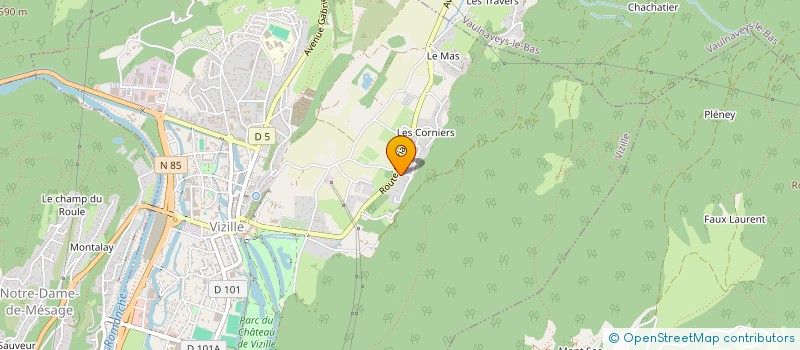 localisation de l'entreprise SCI LE CHEMIN à VIZILLE
