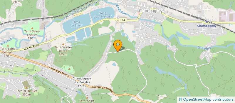localisation de l'entreprise SCI LE CHEMIN  CHAMPAGNEY