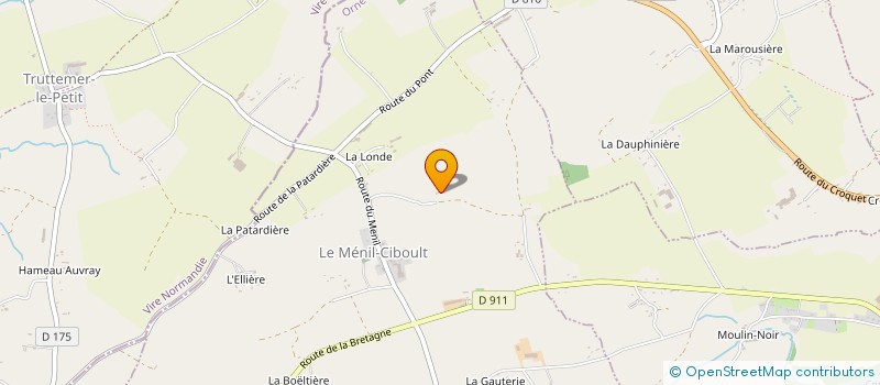 localisation de l'entreprise SCI LE CHEMIN à MONTSECRET-CLAIREFOUGERE