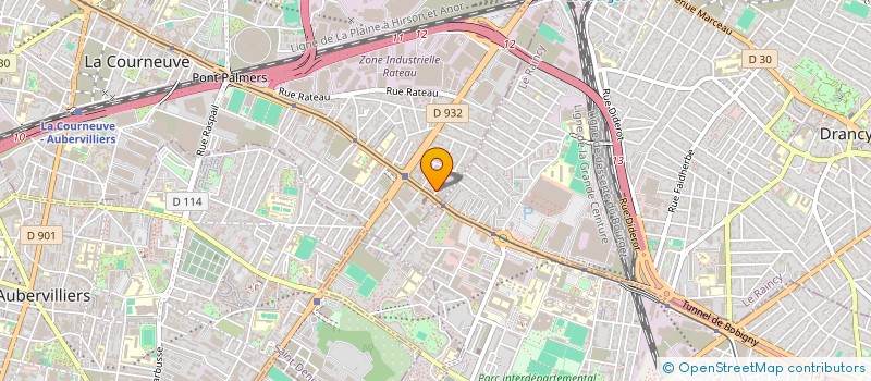 localisation de l'entreprise SCI LE CHEMIN à LA COURNEUVE