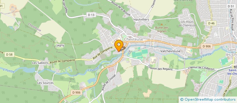 localisation de l'entreprise SCI LE CHEMIN DE L'ISLE  CHEVREUSE