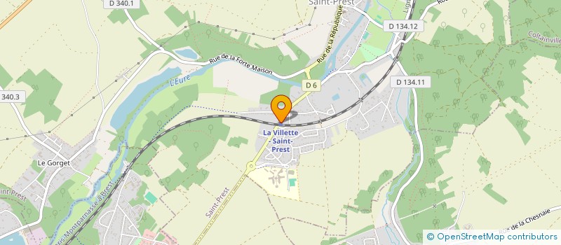 localisation de l'entreprise SCI LE CHEMIN DE LA GARE à JOUY