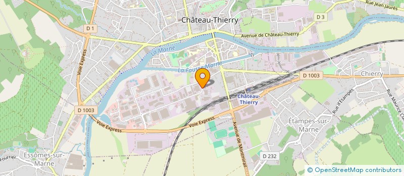 localisation de l'entreprise SCI LE CHEMIN DE NOGENTEL à CHATEAU-THIERRY