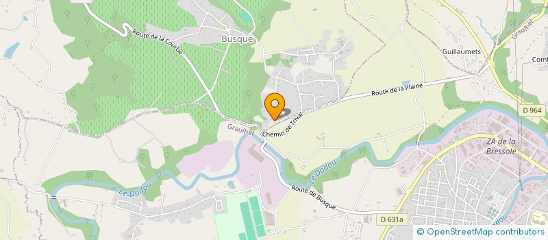 localisation de l'entreprise SCI LE CHEMIN DES VIGNES  BUSQUE