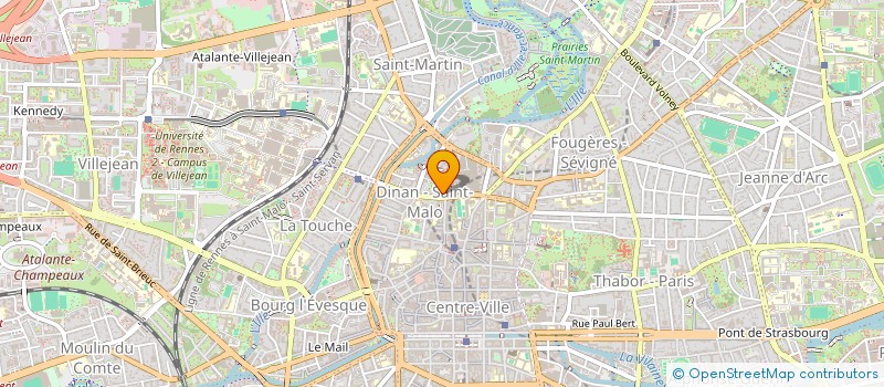 localisation de l'entreprise SCI LE CHEMIN DU SOLIDOR  RENNES