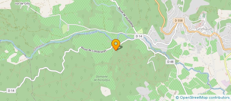 localisation de l'entreprise SCI LE CHEMIN VERT à GRIMAUD