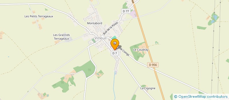 localisation de l'entreprise SCI LE CHEMIN VERT  VINEUIL