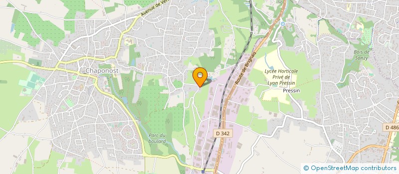 localisation de l'entreprise SCI LE CHENE  VOURLES