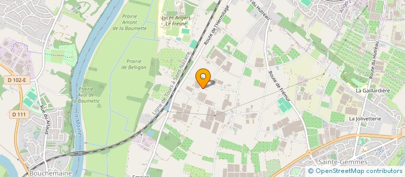 localisation de l'entreprise SCI LE CHENE  SAINTE-GEMMES-SUR-LOIRE