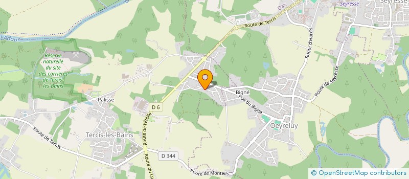 localisation de l'entreprise SCI LE CHENE  TERCIS-LES-BAINS