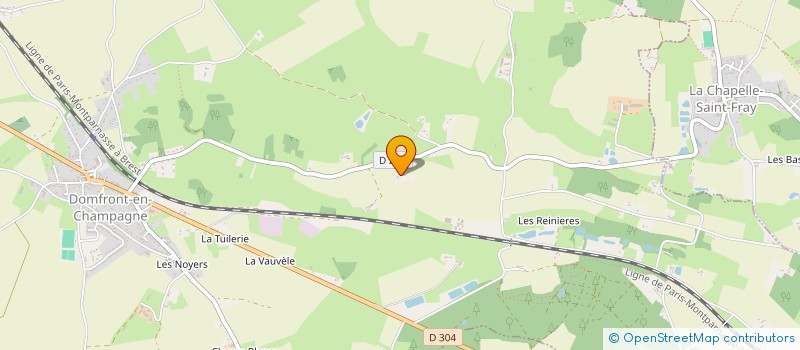 localisation de l'entreprise SCI LE CHENE  DOMFRONT-EN-CHAMPAGNE