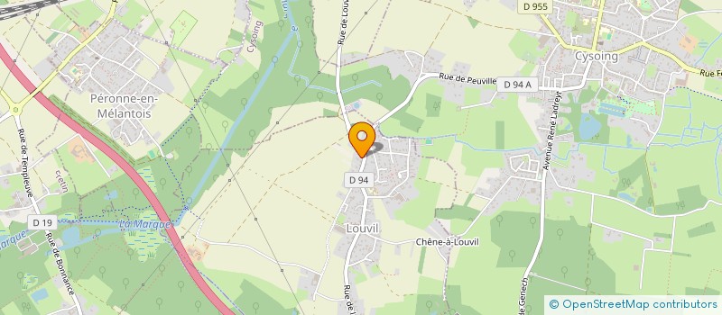 localisation de l'entreprise SCI LE CHENE  LOUVIL