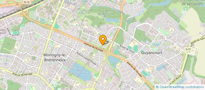 localisation de l'entreprise SCI LE CHENE  GUYANCOURT