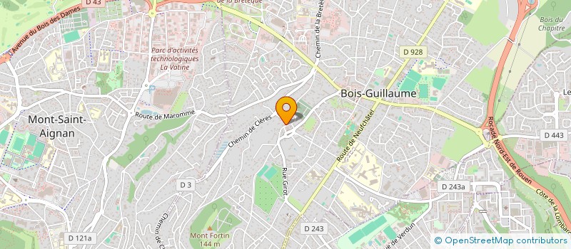 localisation de l'entreprise SCI LE CHENE  BOIS-GUILLAUME