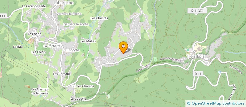 localisation de l'entreprise SCI LE CHENE  LABAROCHE