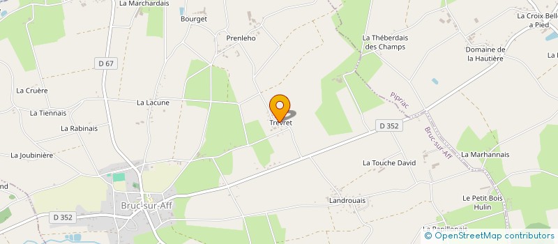 localisation de l'entreprise SCI LE CHENE  BRUC-SUR-AFF