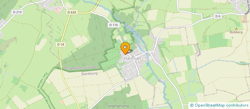 localisation de l'entreprise SCI LE CHENE  HATTMATT