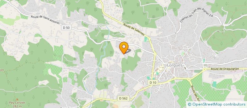 localisation de l'entreprise SCI LE CHENE BLANC  LORGUES