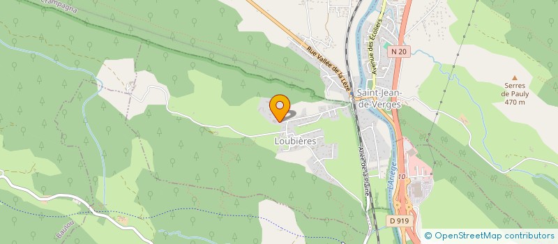localisation de l'entreprise SCI LE CHENE BLEU à LOUBIERES