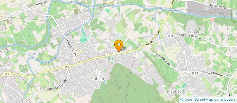 localisation de l'entreprise SCI LE CHENE BLEU  ROBION