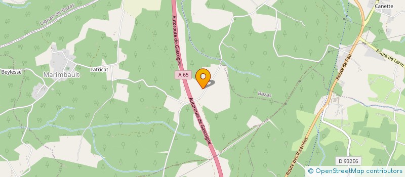 localisation de l'entreprise SCI LE CHENE BLEU  MARIMBAULT