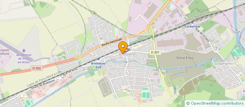 localisation de l'entreprise SCI LE CHENE BRULE  BREBIERES