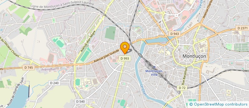 localisation de l'entreprise SCI LE CHENE CARRE à MONTLUCON