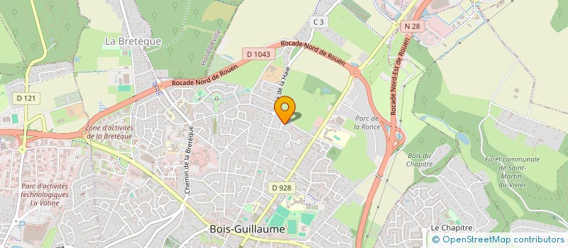 localisation de l'entreprise SCI LE CHENE CREUX à BOIS-GUILLAUME