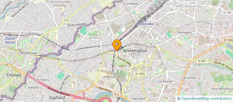 localisation de l'entreprise SCI LE CHENE DE BEAUMONTEIL à ANNEMASSE