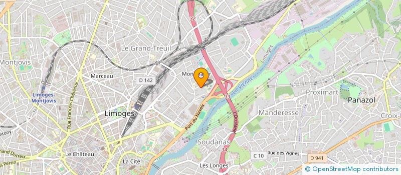 localisation de l'entreprise SCI LE CHENE ET LE ROSEAU à LIMOGES